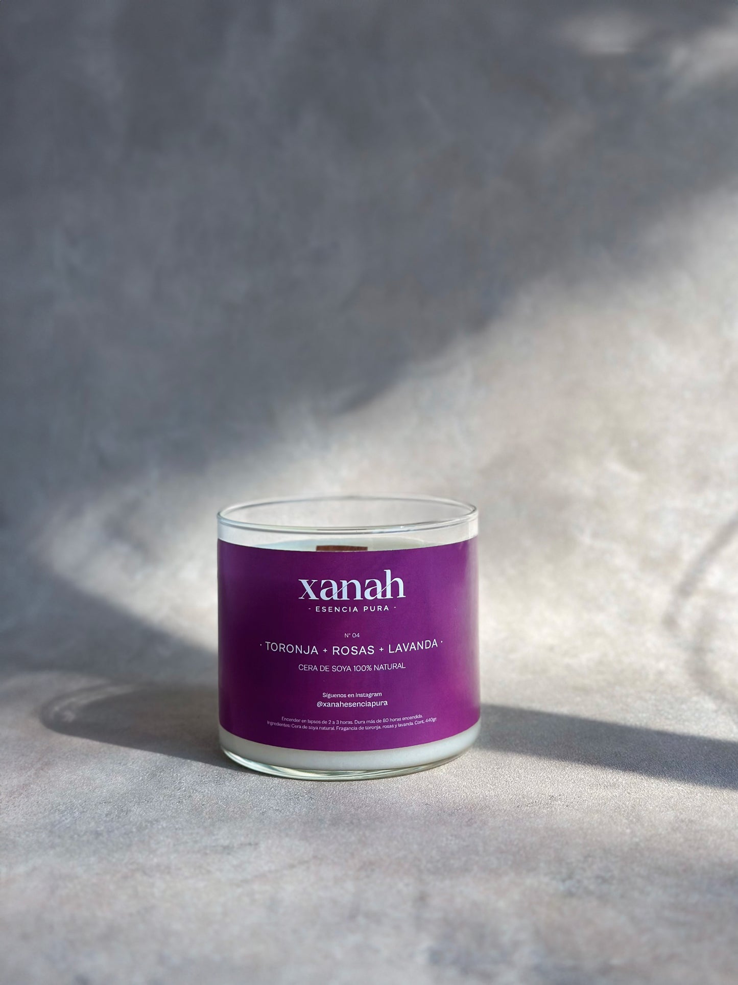 Vela aromática - No.04 | Toronja, Rosas y Lavanda