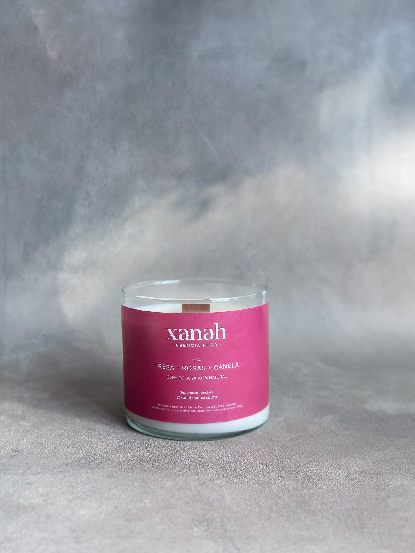 Vela aromática - No.33 | Fresa, Rosas y Canela